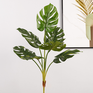 橘梦仿真绿植高品质仿真龟背叶田园厨房落地摆件工程景观造景绿植