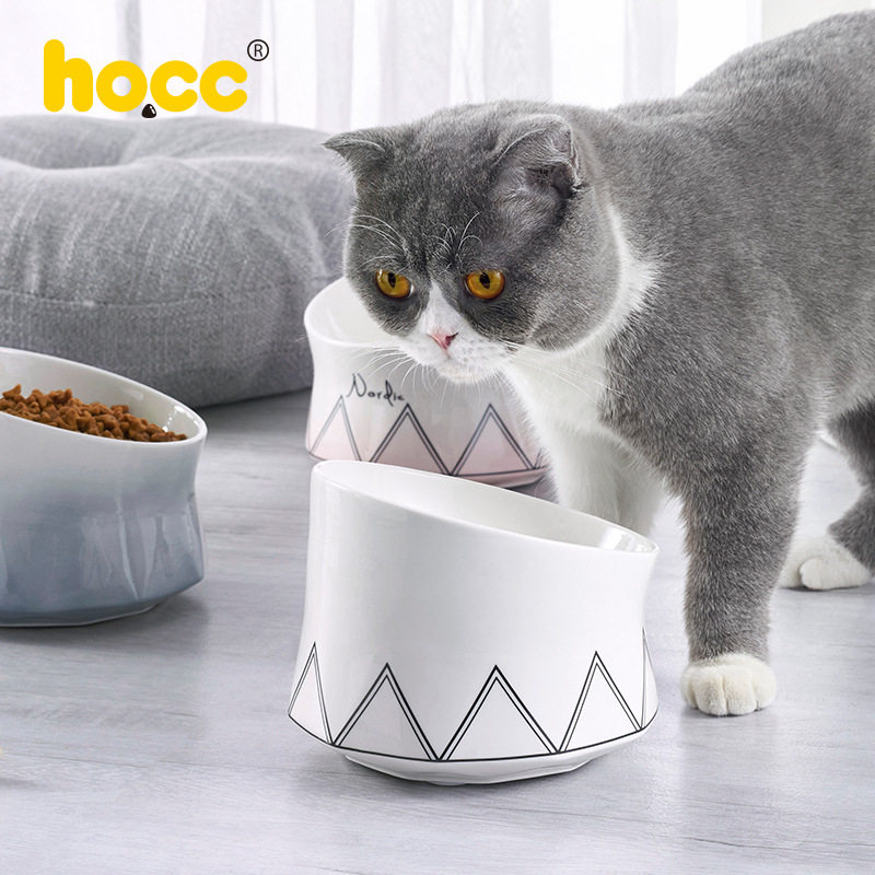 ZOO●hocc猫碗陶瓷斜口饮水保护颈椎防打翻猫咪狗粮食盆宠物用品,宠物/宠物食品及用品,猫狗碗/慢食碗,淘宝优惠券,粉丝福利购,淘宝优惠卷