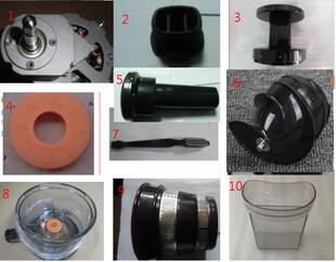 飞利浦HR1880慢原hr1882榨汁机hr1883螺旋压榨轴hr1884密封胶垫塞
