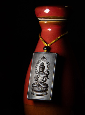 黑檀实木十二生肖本命佛吊坠