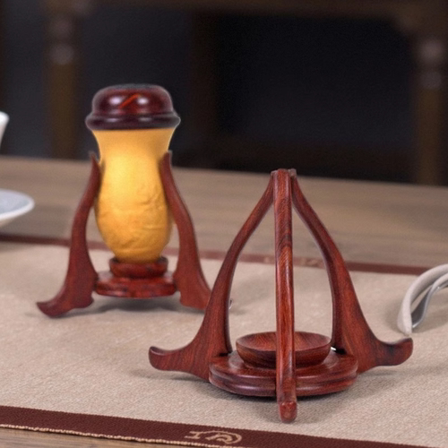 蝈蝈鸡心棒子鸡翅木三角架子底座