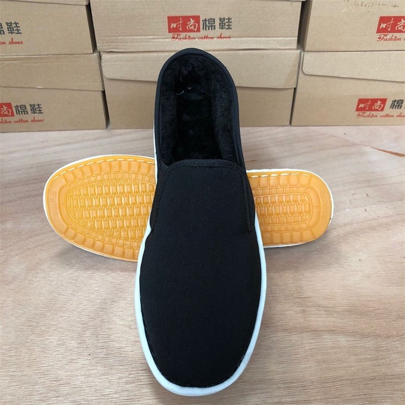 加绒加厚保暖西山布鞋男士素面黑色中青老年手工老北京工作牛筋鞋,流行男鞋,布鞋,淘宝优惠券,粉丝福利购,淘宝优惠卷