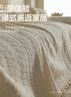 秋冬沙发巾高级感2025新款防猫抓坐垫一整张沙发盖布套罩全包毯垫