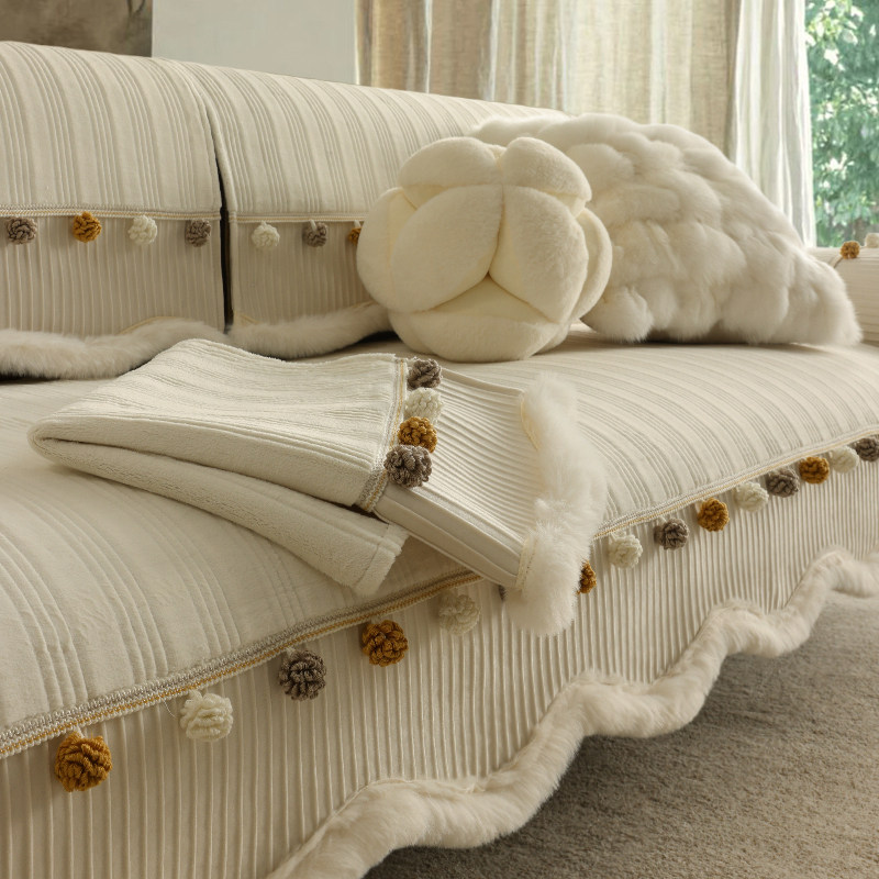 沙发垫秋冬毛绒高档异形不规则2025新款大毛边沙发盖布防滑座垫子,居家布艺,沙发垫,淘宝优惠券,粉丝福利购,淘宝优惠卷