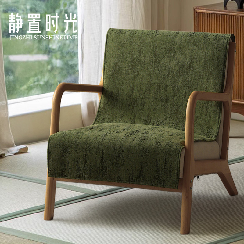 中古绿四季通用实木椅垫坐垫连体摇摇椅单人秋冬保暖家用沙发座垫,居家布艺,椅垫,淘宝优惠券,粉丝福利购,淘宝优惠卷