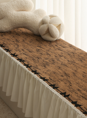 法式复古裙边飘窗垫2026新款窗台垫四季通用阳台垫子防尘遮丑盖布