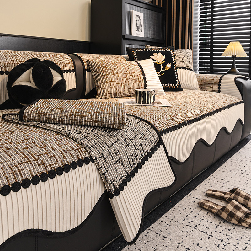 沙发垫真皮专用异形沙发盖布防滑法式轻奢高档靠背巾坐垫四季套罩,居家布艺,沙发垫,淘宝优惠券,粉丝福利购,淘宝优惠卷