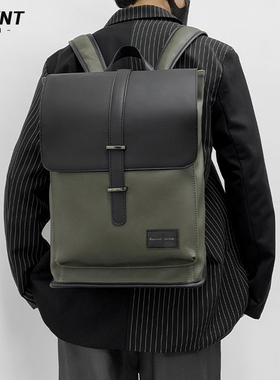 觅旧潮牌休闲双肩包男通勤商务男士电脑背包高级感书包礼物6183