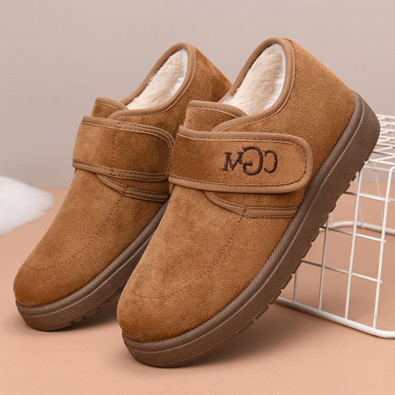 老北京棉鞋女冬季保暖防寒加绒妈妈鞋棉靴加厚防滑女士短靴休闲鞋
