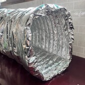 保温通风管铝箔伸缩软管方形空调排风管油烟机烧烤车排烟方形管