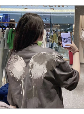 专柜直发秋季天使系列t恤女短袖上衣纯棉翅膀落肩m-6T3ST2120000