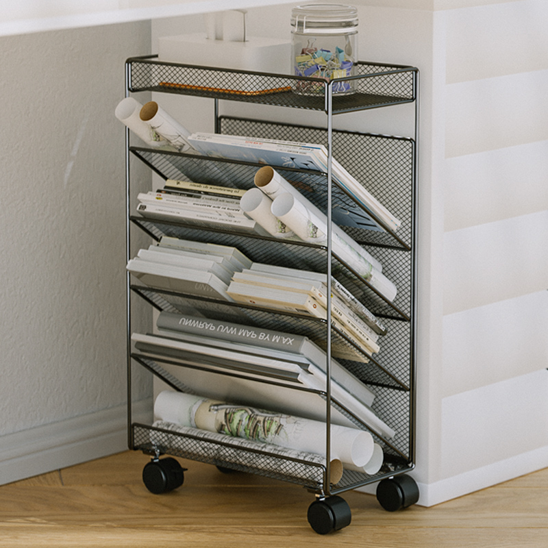 可移动带轮置物架收纳整理