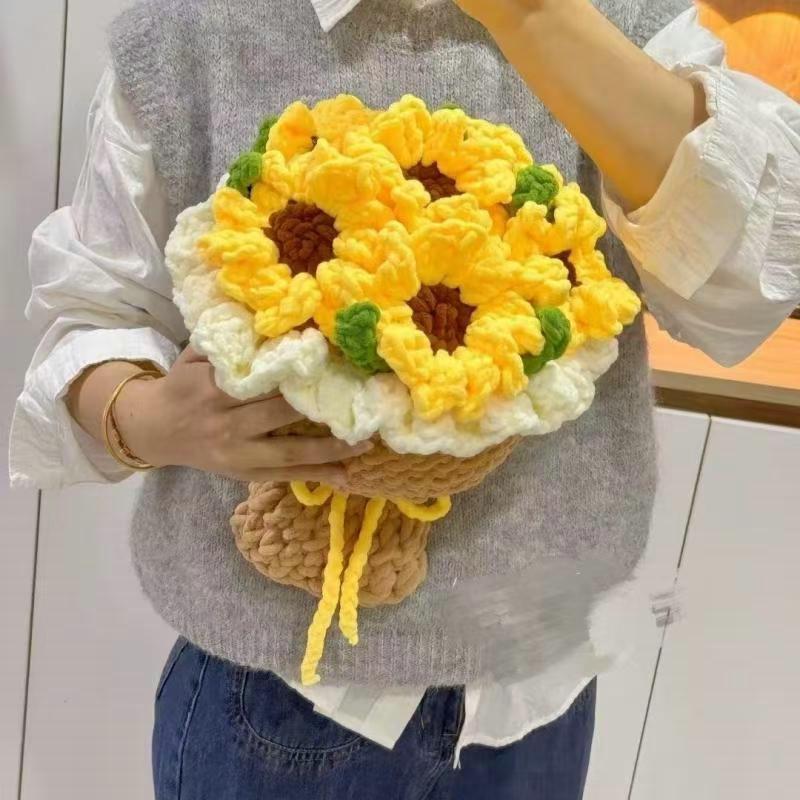 教师节玫瑰向日葵手捧花
