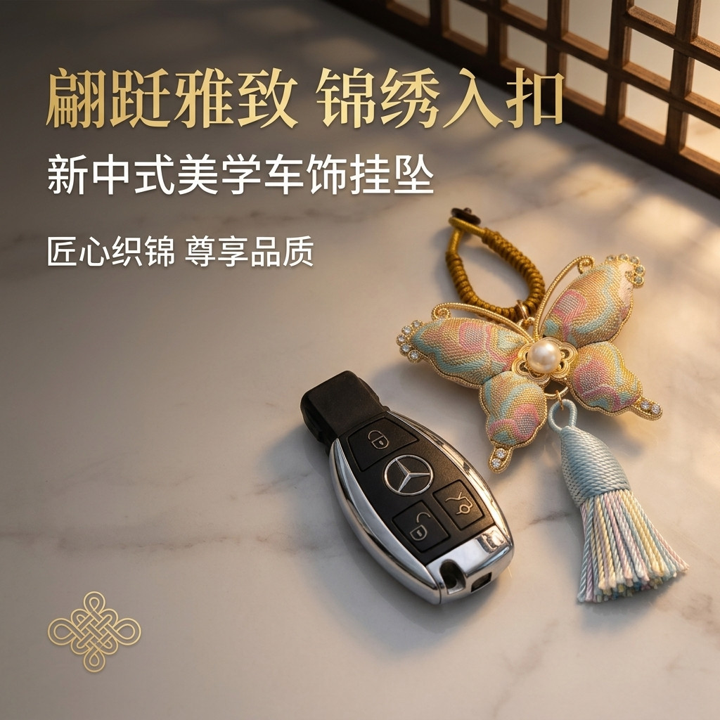 新车好礼车钥匙挂饰短款