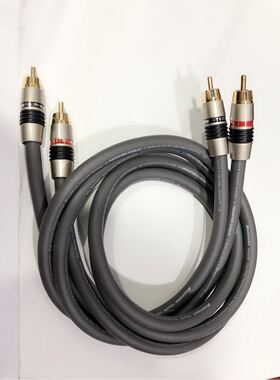 怪兽M850sw单晶铜发烧级音响RCA音频线信号线双莲花线 低音炮线