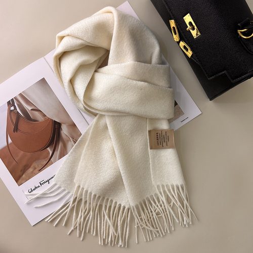 100%澳洲羊毛围巾女秋冬季