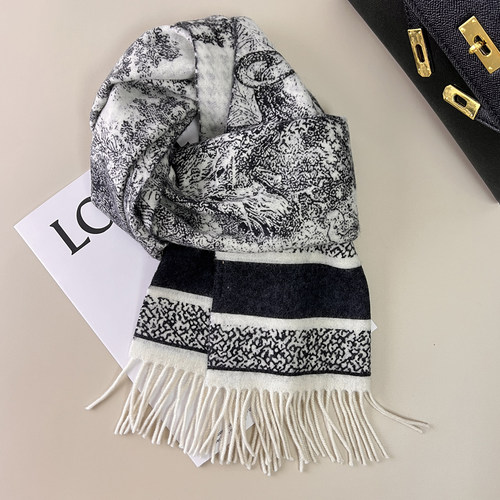 经典款100%澳洲羊毛千鸟格围巾