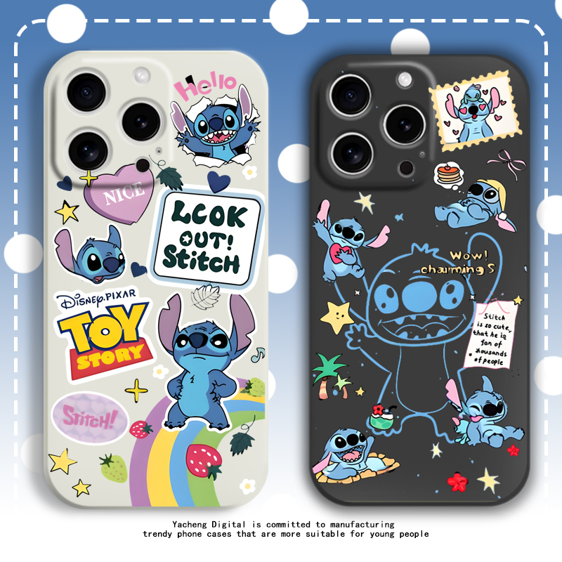 新款史迪仔手机壳可爱卡通女款萌