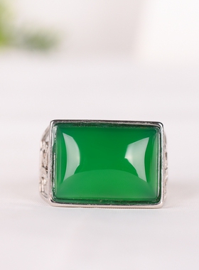 其他男玉髓民族风美观大气戒指