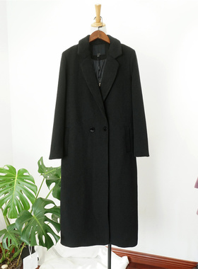 国内单高品质 含47.7羊毛直筒正肩非常显瘦 毛呢外套加长款女大衣