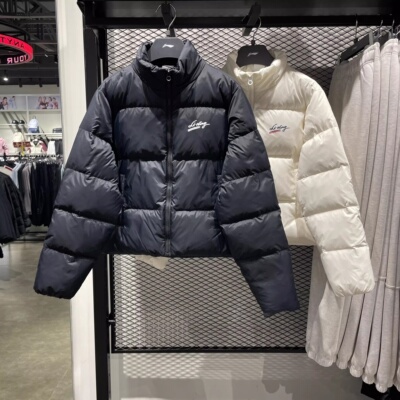 李宁女短款加厚保暖防风羽绒服