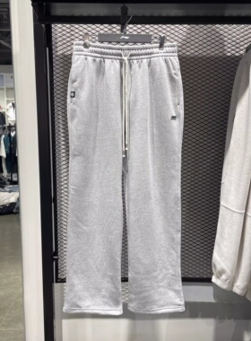 李宁冬季男子加绒保暖休闲运动长裤反伍直筒宽松百搭卫裤AKLV781