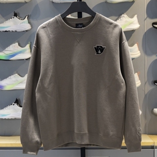 李宁冬季男子韦德系列加厚保暖休闲运动卫衣圆领套头上衣AWDV683