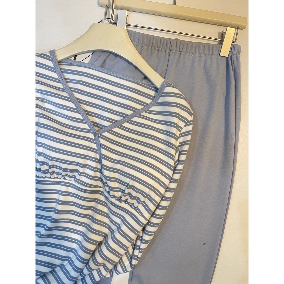 95%棉 带胸垫 防漏奶 超好穿的哺乳秋衣套装