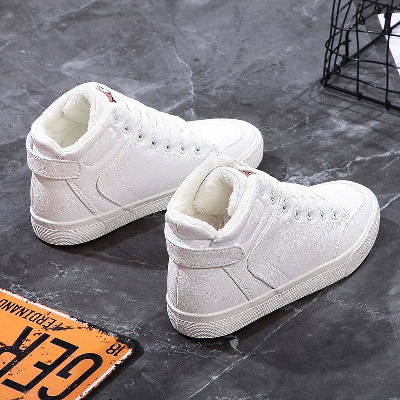 环球加绒大码女鞋41-43皮面保暖