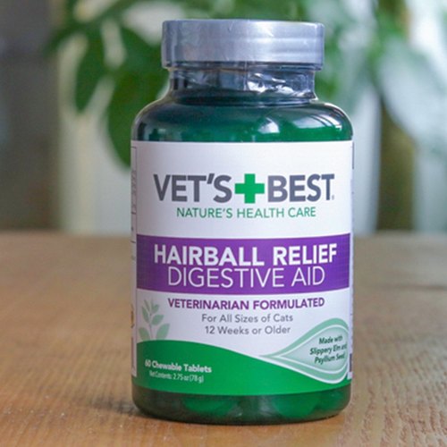 绿十字ET'S BEST猫草片化毛猫咪去毛球化毛膏吐毛球60片调理肠胃