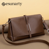 单肩皮包中年妈妈包秋冬季 真皮女士斜挎包包2025新款 软皮女包女式