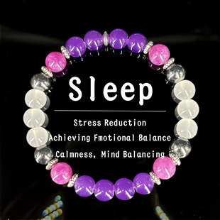 跨境爆款手链紫水晶紫云母赤铁矿白水晶手链天然石虎眼石手饰串珠