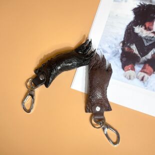 鳄鱼爪子钥匙扣真皮男士汽车钥匙扣挂件时尚商务包包挂饰厂家