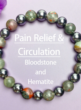 跨境爆款手链欧美嘻哈金属风中性串珠手链男女同款手工绿色系手串