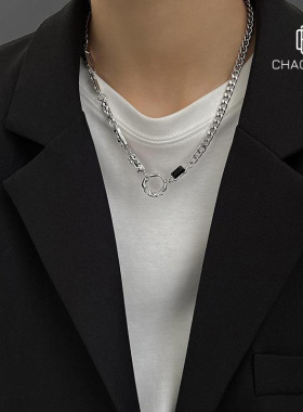 项链男钛钢不掉色新潮流高级感毛衣链饰品女轻奢百搭首饰义乌配饰