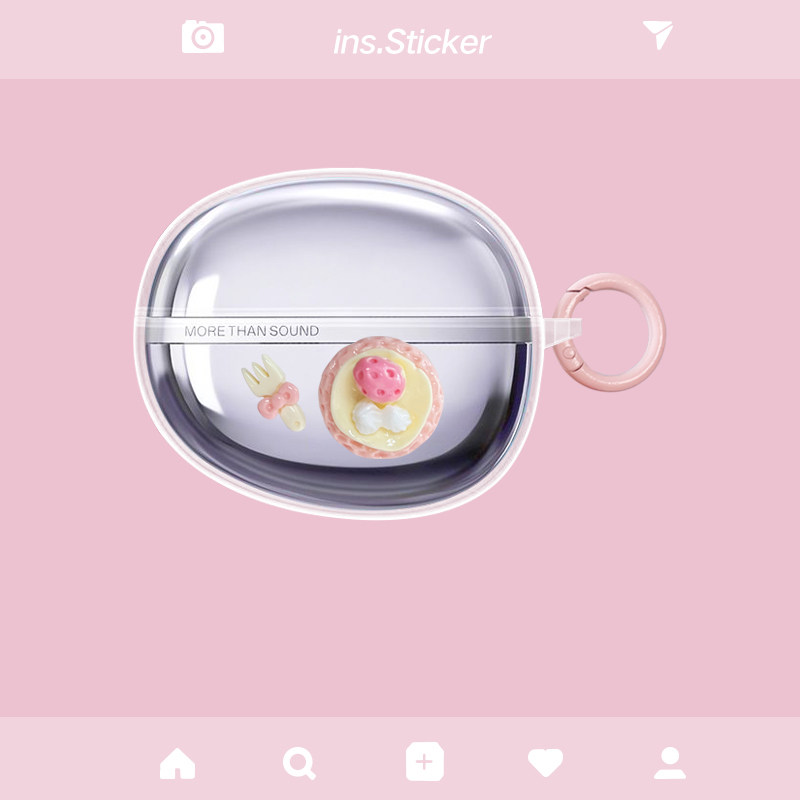 适用于漫步者花再Auro Clip耳夹式蓝牙耳机保护套耳夹式auroclip耳机保护壳透明可爱卡通防摔软壳套