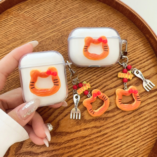 适用SoundPEATS泥炭Air3 Deluxe HS耳机壳uu夹保护套Capsule3Pro透明TrueAir2+卡通cc夹pro可爱air4pro软壳套