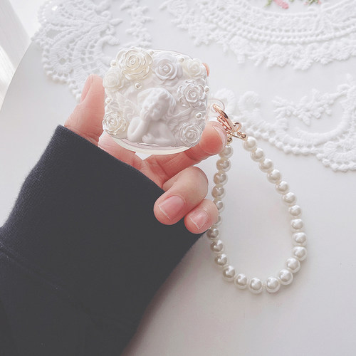 透明Baseus倍思Encok TWS WM01蓝牙耳机保护套wm03卡通wm01防摔wm02透明可爱卡通软壳套