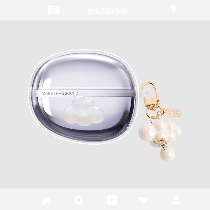 适用于漫步者花再Auro Clip耳夹式蓝牙耳机保护套耳夹式auroclip耳机保护壳透明可爱卡通防摔软壳套