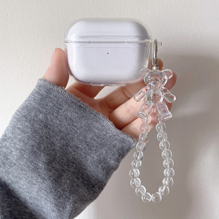 适用SoundPEATS泥炭Air3 Deluxe HS耳机壳uu夹保护套Capsule3Pro透明TrueAir2+卡通cc夹pro可爱air4pro软壳套