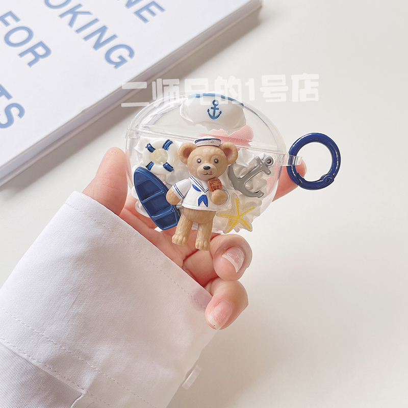 适用漫步者zerobuds花再magic air耳机保护套zero ace/Lolli3/zeropro/zero air/m1透明可爱软壳套