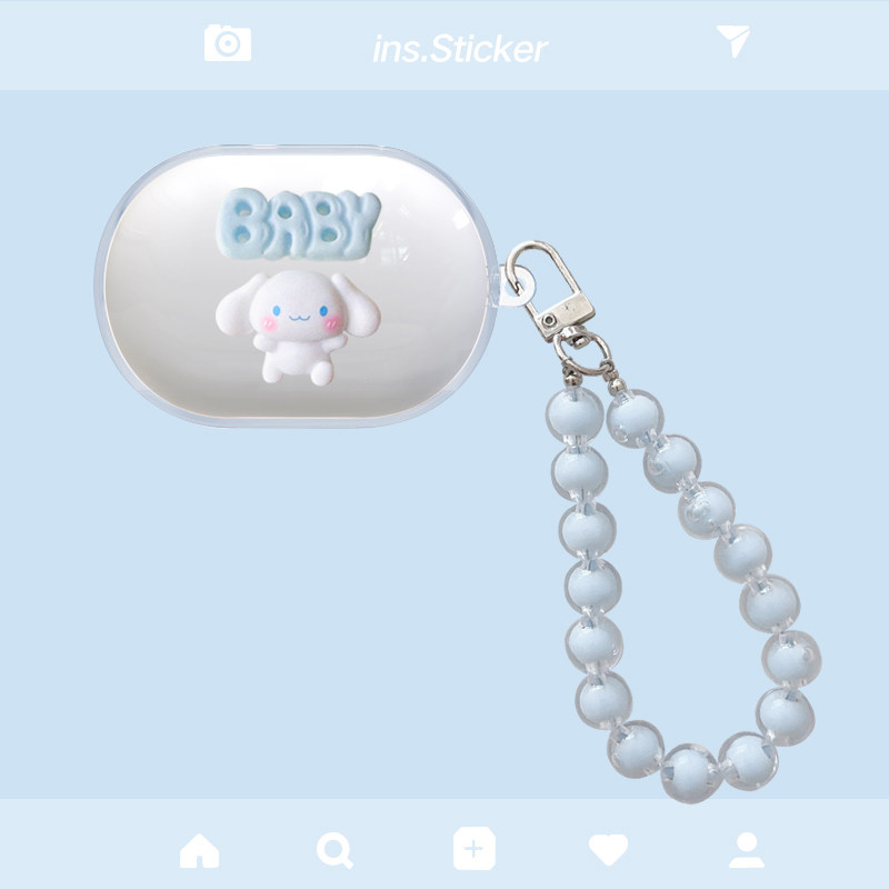 适用于Bose Quietcomfort新一代QC小鲨2代消噪耳塞耳机保护套Bose QC小鲨二代耳机壳透明可爱软壳套