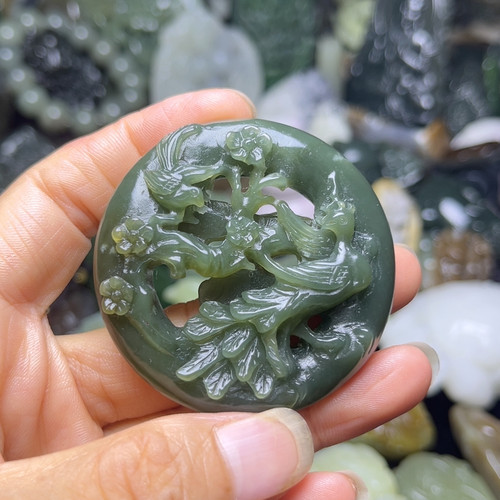 凤凰喜鹊圆牌