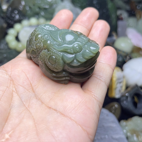 三足金蟾手把