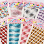 宝石贴纸儿童水晶贴diy手工制作女孩玩具脸部化妆3d立体钻石贴画