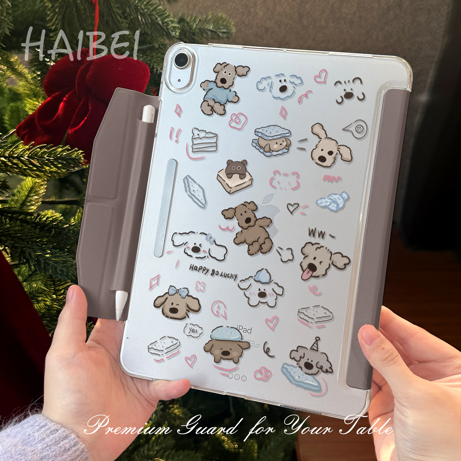 笔袋式超轻薄磨砂iPad平板壳防弯