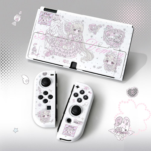 哥特洛丽塔风适用任天堂Switch保护套插画师原创分体防摔硬壳ns配件switcholed保护壳手柄套Switch2薄Lolita
