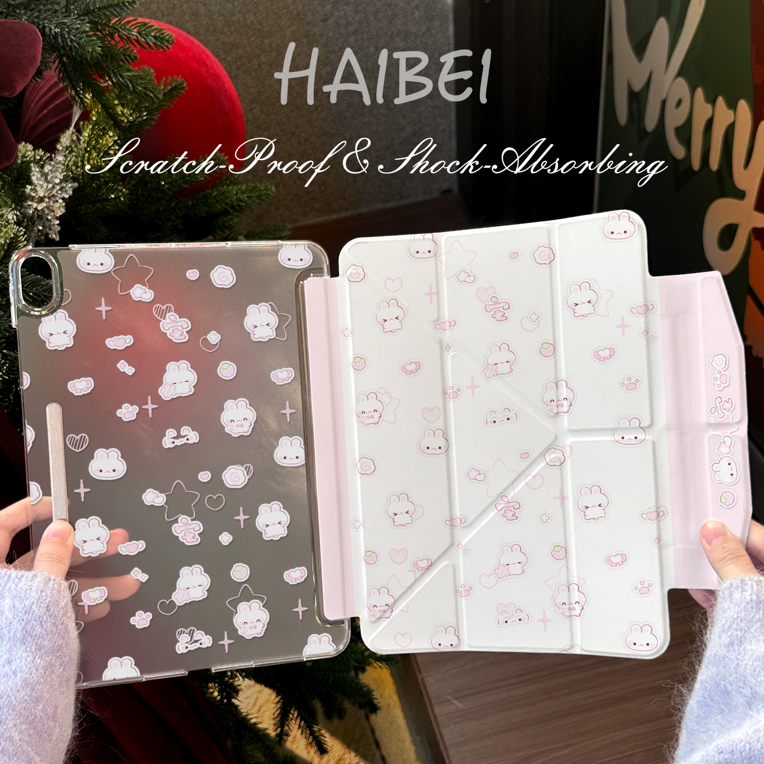 笔袋式超轻薄磨砂iPad平板壳防弯