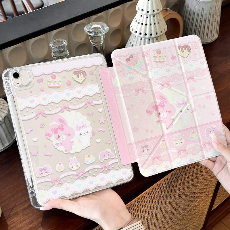 Y型带笔槽亚克力适用苹果平板壳