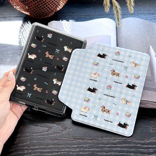 磁吸拆分kindle手持带原创插画师联名适用Kindle保护套kpw6卡通kpw12345保护皮套分体6英寸休眠电子书收纳包